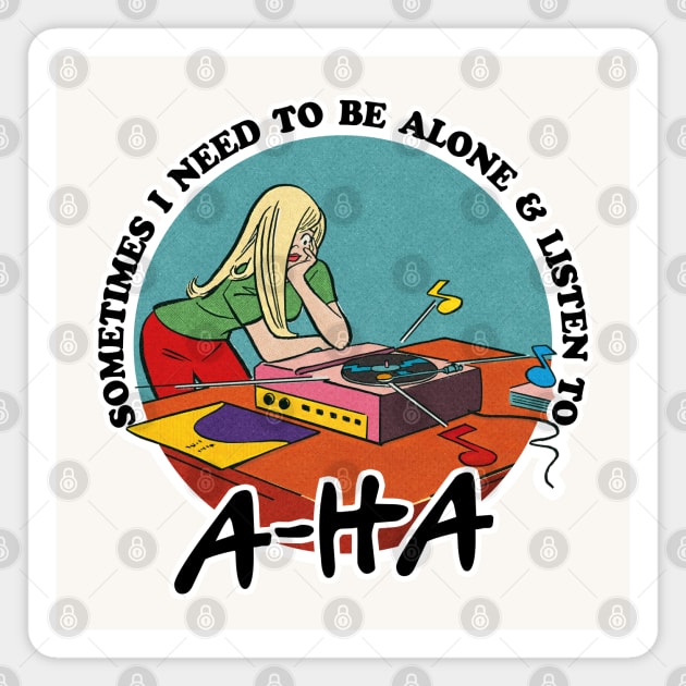 A-Ha /  Obsessive Music Fan Gift Magnet by DankFutura